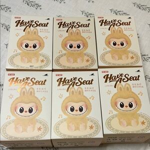 Labubu Have A Seat Plush Toy - Cream